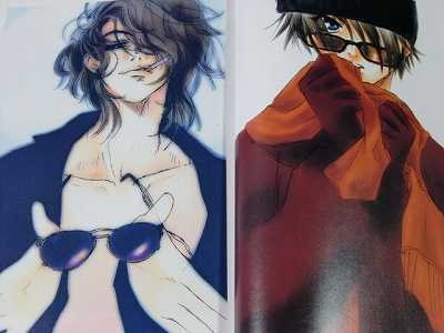 Weiss Kreuz AN ASSASSIN AND WHITE SHAMAN 1 art book oop  