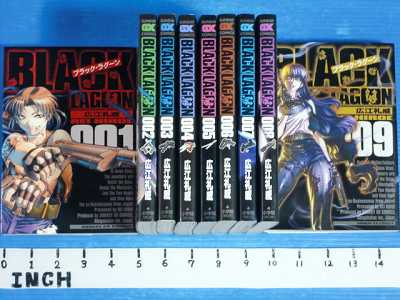 Black Lagoon 1~9 Set Rei Hiroe Manga 2003 Japan Book  