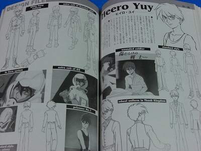 Gundam Wing Characters Collection Vol.2 artbook OOP  